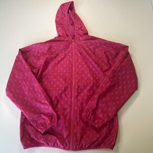LANDS END Girls jacket‎ size XL 18-20 lightweight  windbreaker pink